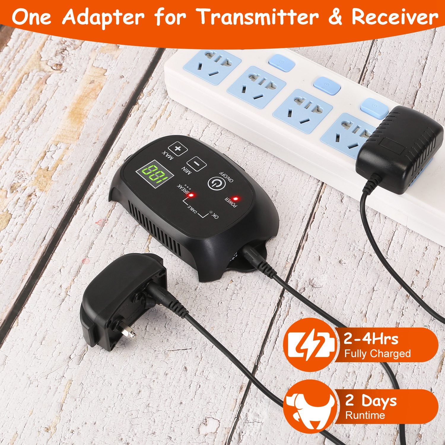 Underground Dog Fence System with 100 Levels Waterproof Receiver