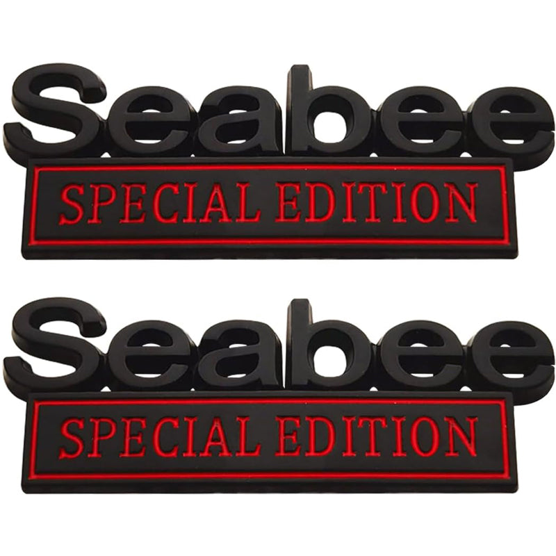 2PCS Seabee Special Edition 3D Metal Car Emblem Badge