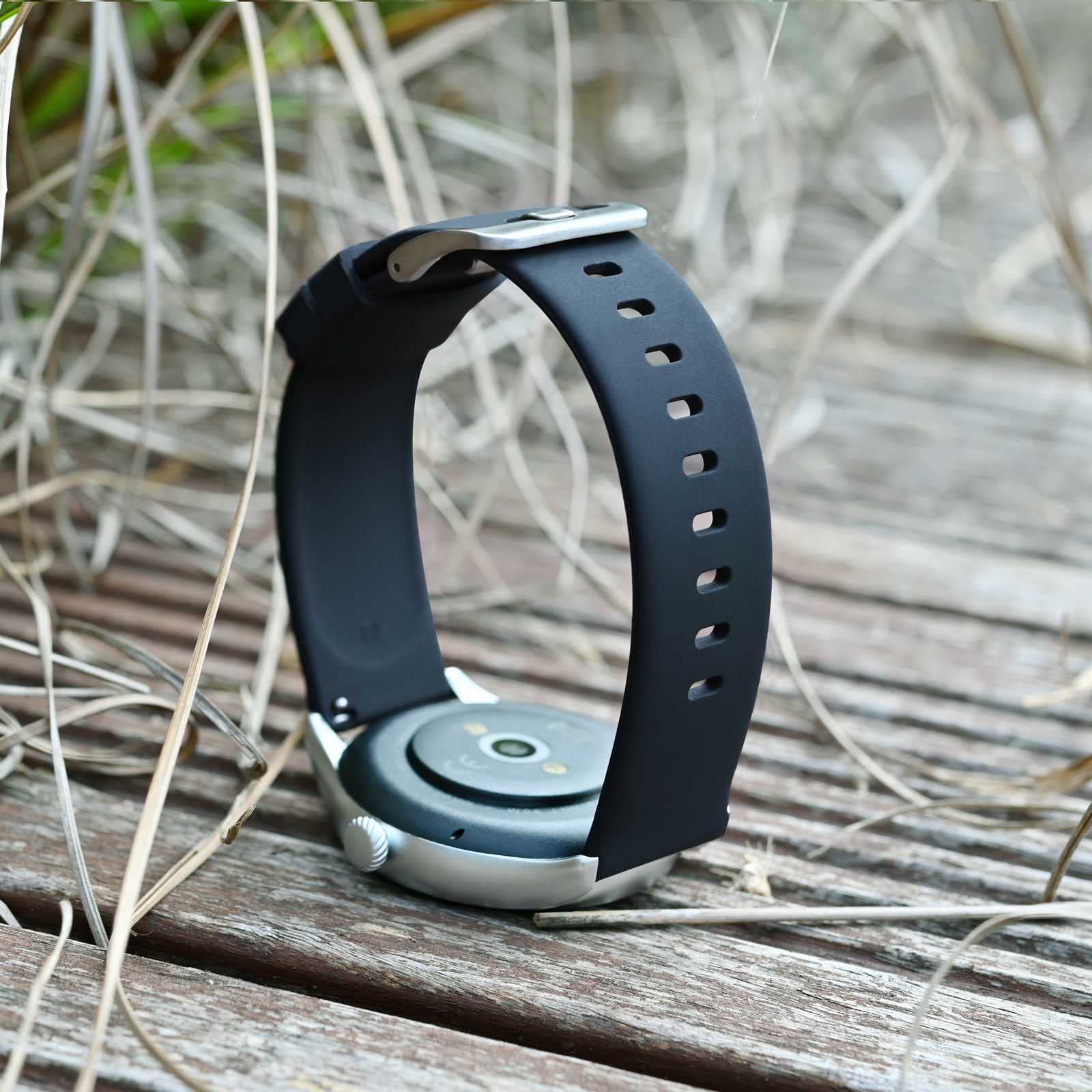 Smartwatch Silicone Watch Bands 22mm Slim Quick Release Straps