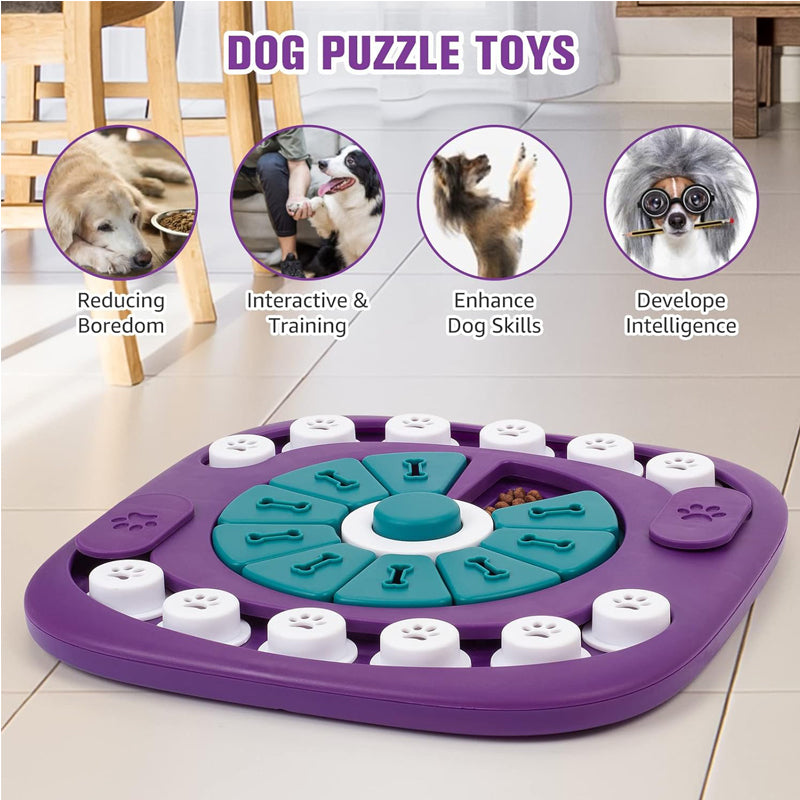 Interactive Dog Puzzle Toy Treat Dispenser for Mental Stimulation