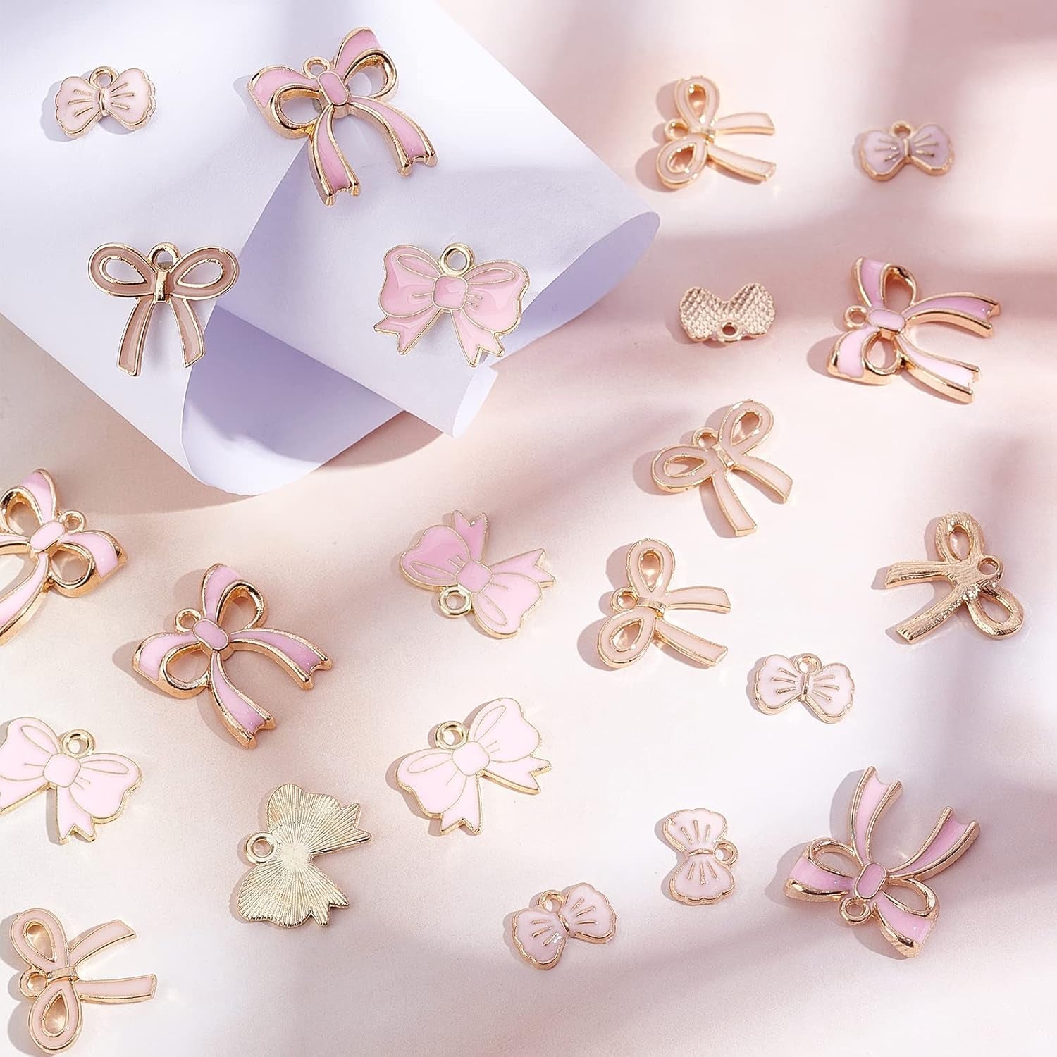 Premium 51Pc Bowknot Charms Set Cute DIY Jewelry Craft Accessories