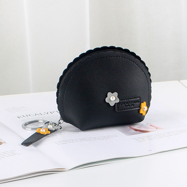 Women Small Coin Key Case Zipper Waterproof Purse Handheld Mini Wallet Bag