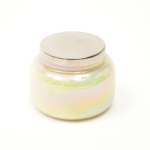 Pastel Yellow Scented Candle Jar with Lid Elegant Decor