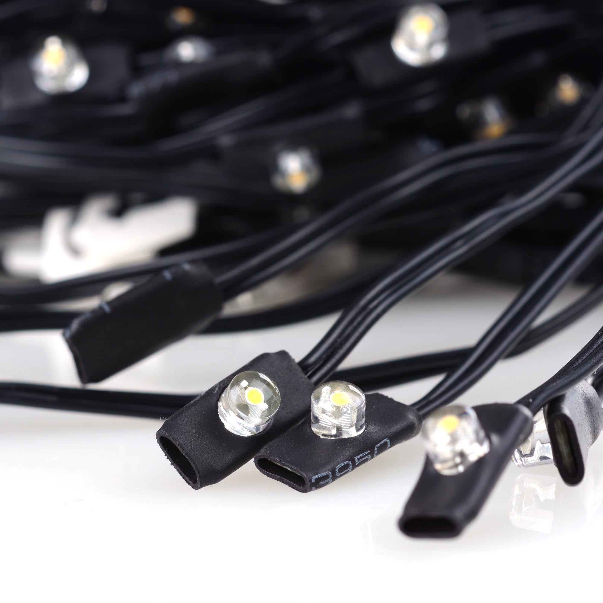 Solar Umbrella LED String Lights Cool White Outdoor Decor