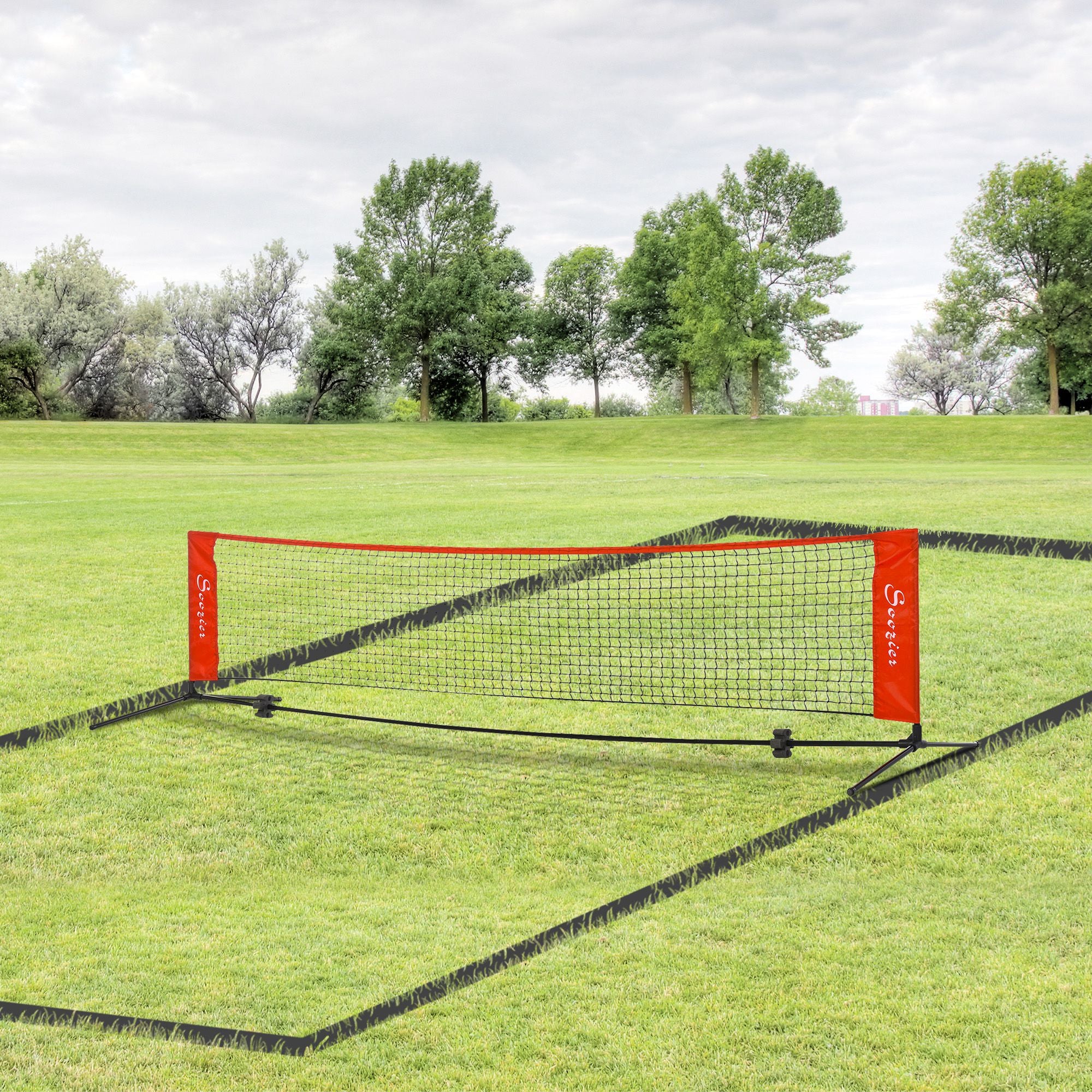 Portable Multi-Sport Net with Sidelines & Quick Setup Design