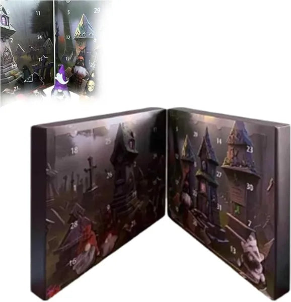 Premium Halloween Gnome Advent Calendar – Festive Decor Set