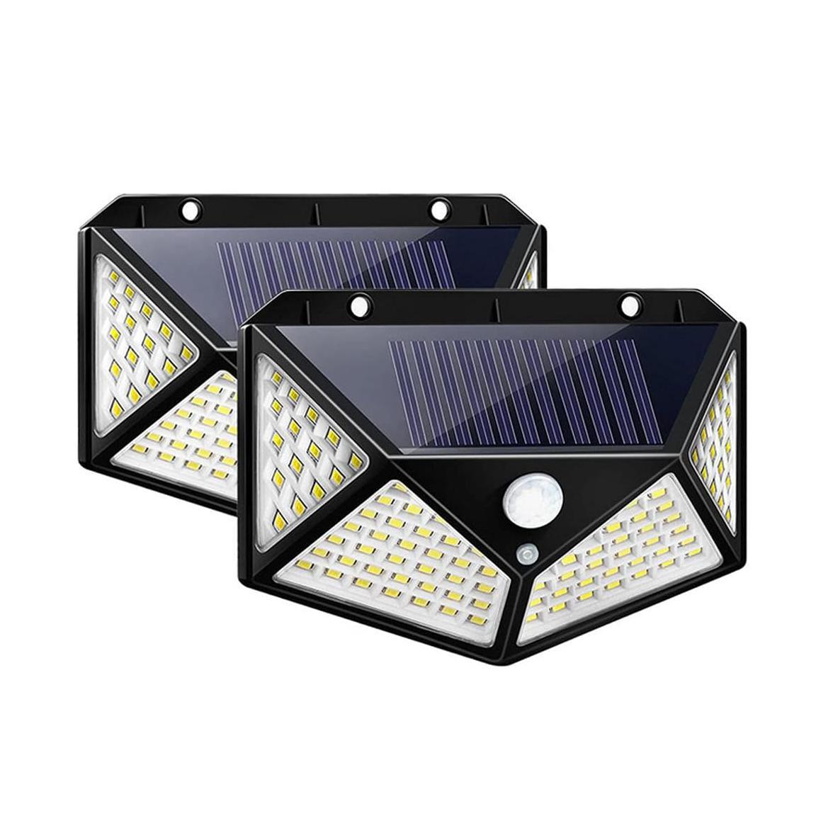 2-Pack 100 LED Solar Lights Outdoor Waterproof Garden Lighting Set