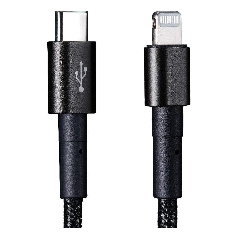 MFi Certified USB Cable Fast Charging Nylon Braided Black
