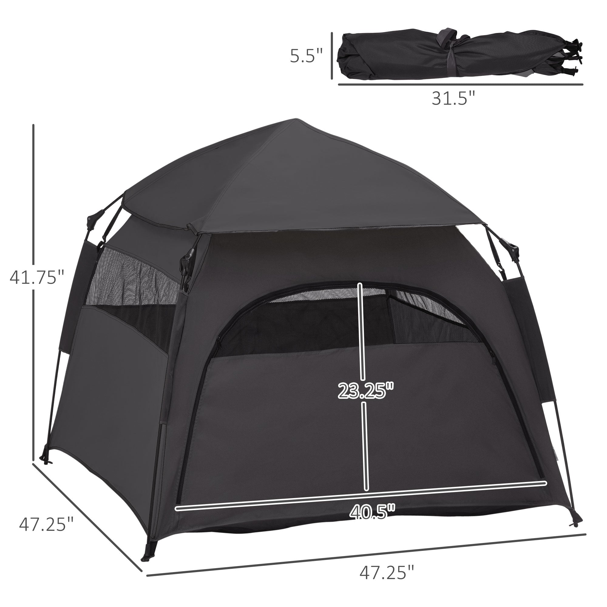 Premium Pop Up Dog Tent Portable Shelter for Large Dogs