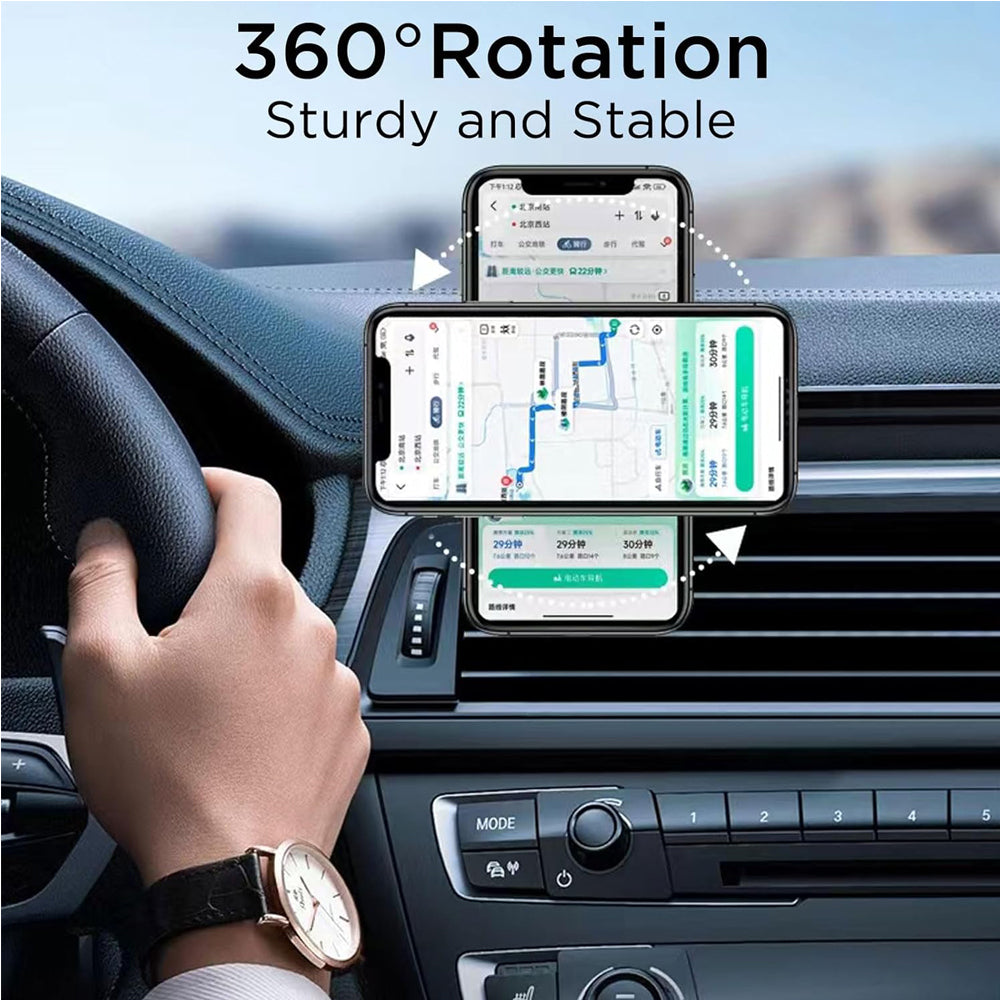 Magnetic Car Phone Mount Adjustable 360 Rotation Strong Holder