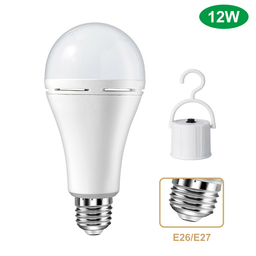 Rechargeable LED Emergency Bulb 12W Backup Light E27 Fast Charge