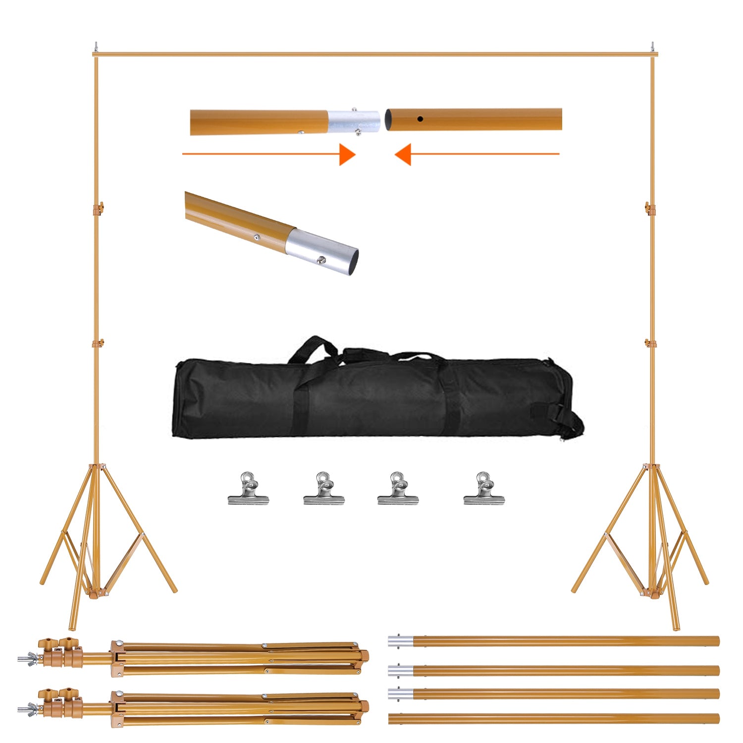 Adjustable Photography Backdrop Stand 10ft Support System
