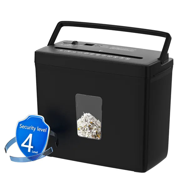 5 Sheet Crosscut Paper Shredder P4 Security Home Office Jam Proof
