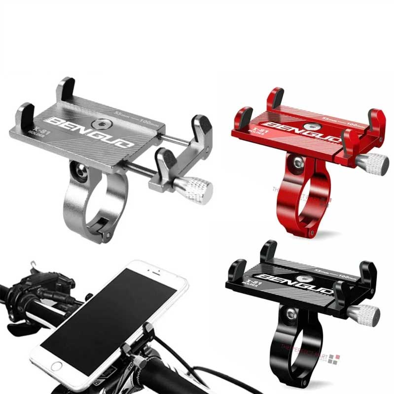 Aluminum Bike Phone Mount Handlebar Holder for GPS Secure