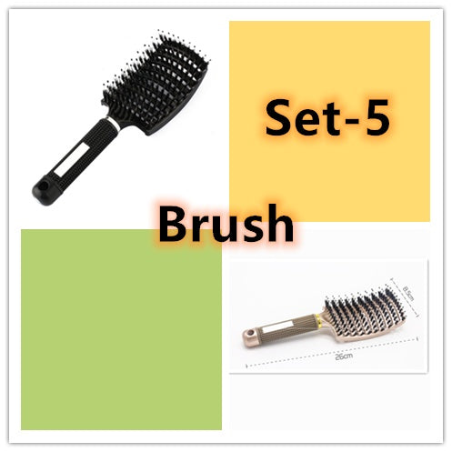 Bristle & Nylon Hair Brush for Detangling and Scalp Massage