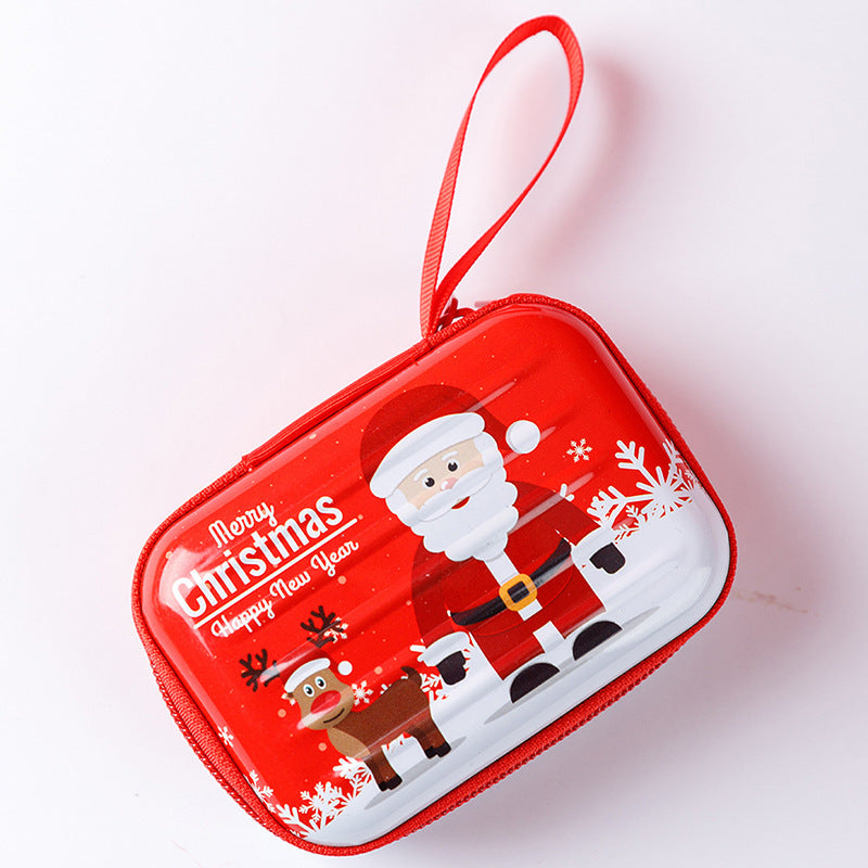 Tinplate Coin Purse Metal Mini Wallet Compact Storage Case for Coins and Keys