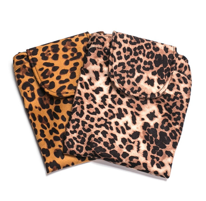 Animal Print Large Capacity Drawstring Cosmetic Storage Bag for Travel Use