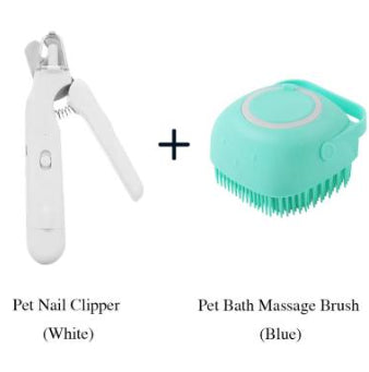 Premium 2in1 Pet Nail Clipper LED Light Safe Grooming Trimmer