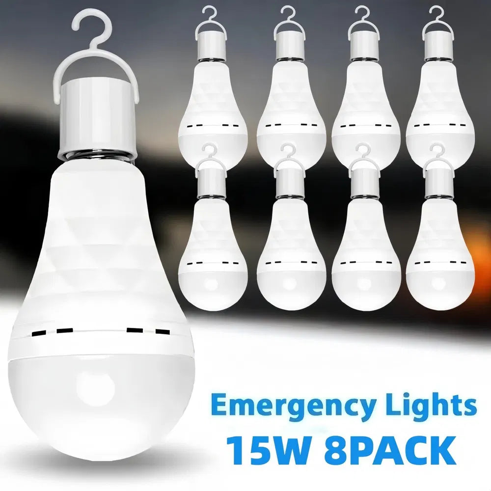 Rechargeable LED Bulbs 8PCS Emergency Backup