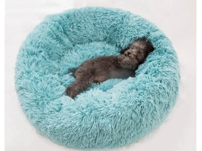 Luxury Round Plush Pet Bed Warm Cozy Nest Pad for Cats Dogs