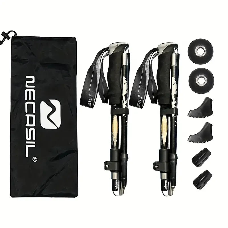 Lightweight Folding Trekking Cane with EVA Grip & Durable Lock