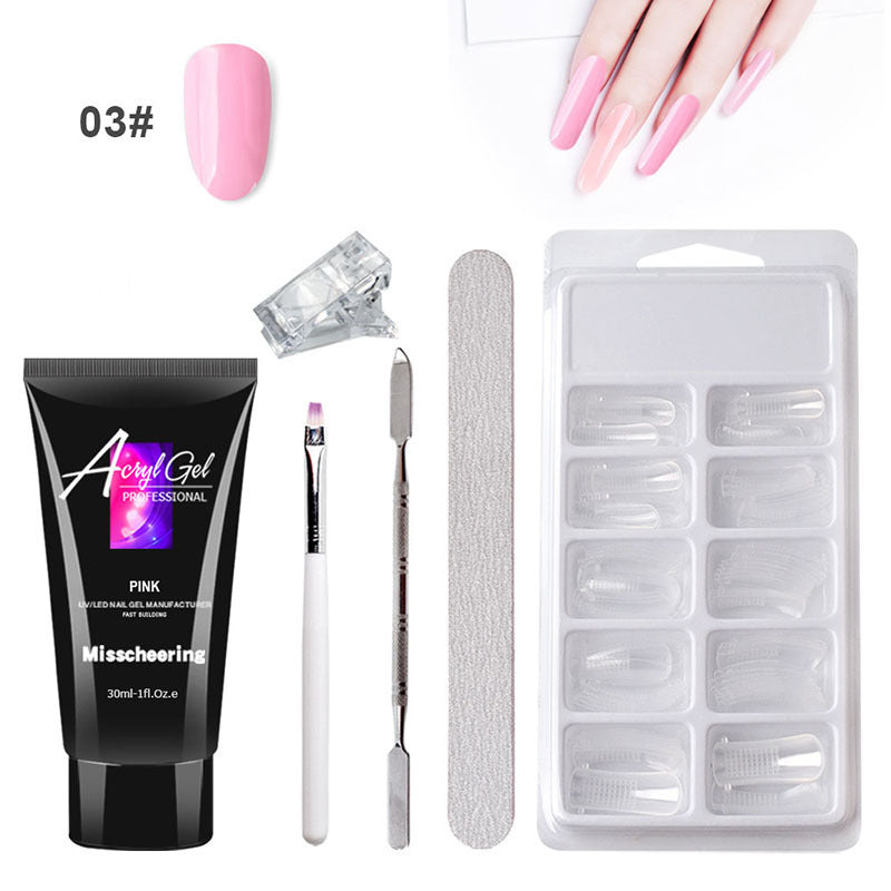 Painless Extension Crystal Gel Nail Art Set