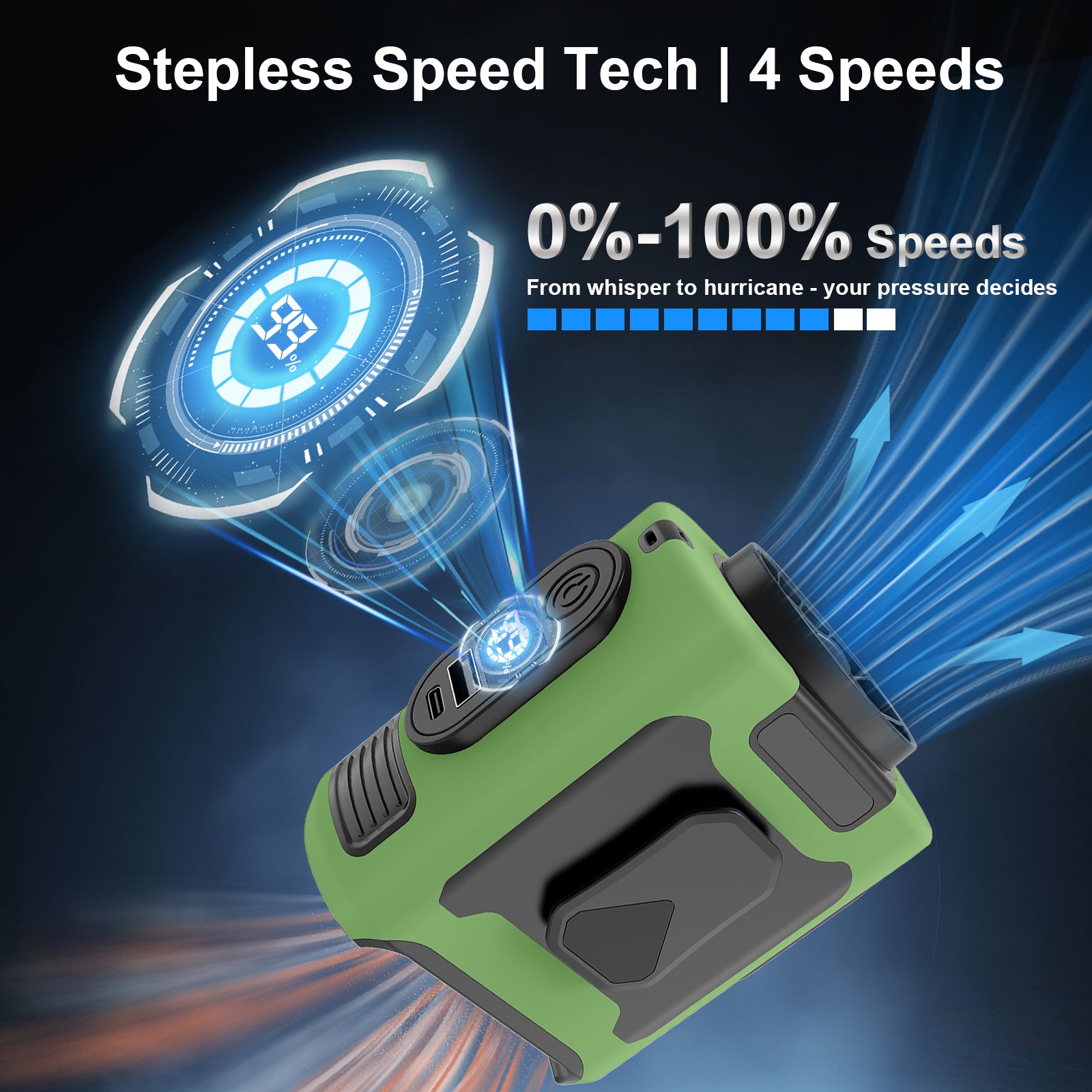 Powerful Portable Waist Fan Rechargeable Clip Cooling Fan