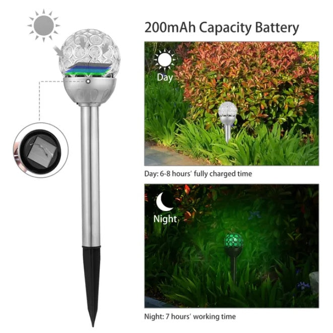 Solar RGB Garden Ball Lights Set – Waterproof Outdoor Decor