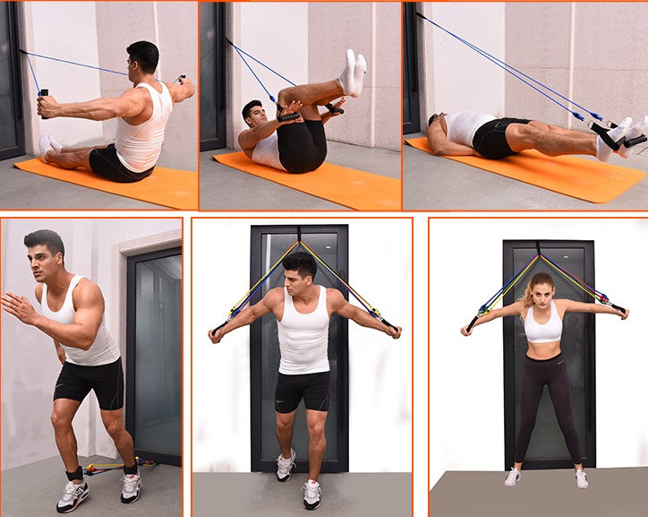 Portable Fitness Rally Equipment for Home Workout Training Set