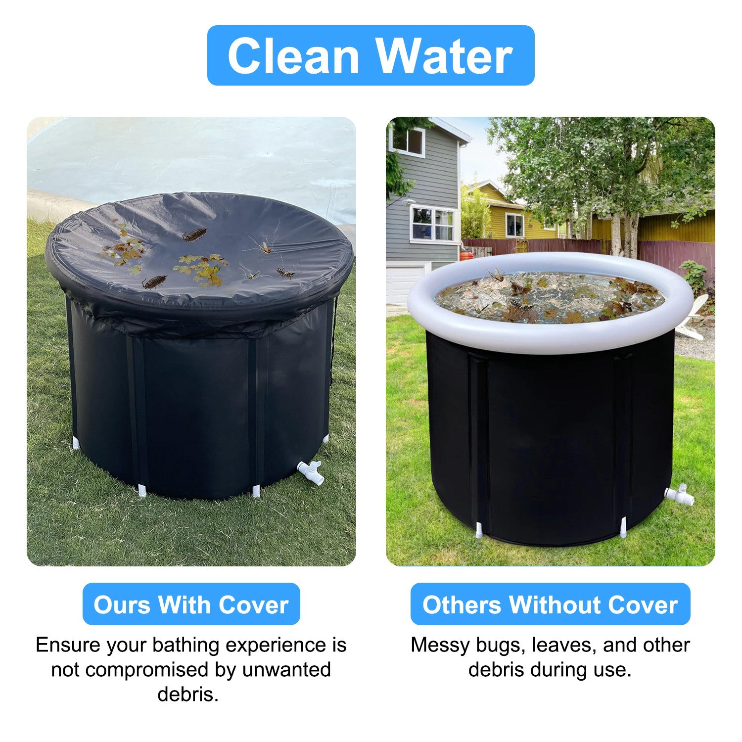 Premium Ice Bath Tub 97Gal Cold Plunge Portable Recovery Tub