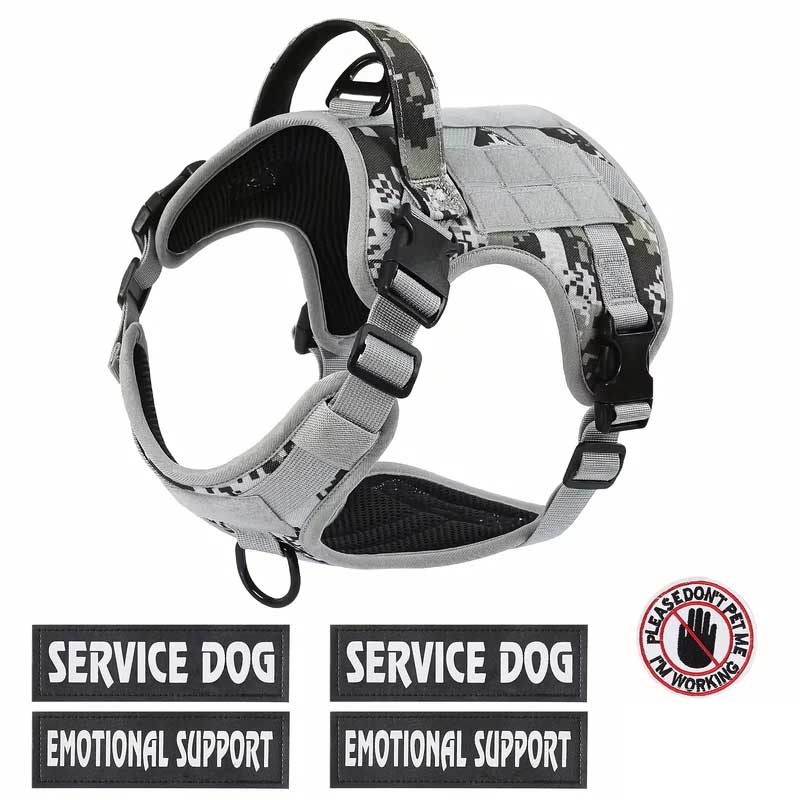 Heavy Duty Tactical Dog Harness Vest Adjustable Reflective Fit