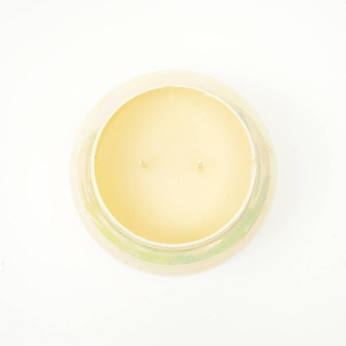Pastel Yellow Scented Candle Jar with Lid Elegant Decor