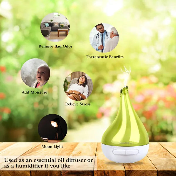 Ultrasonic Cool Mist Humidifier Drop Shape Aroma Diffuser