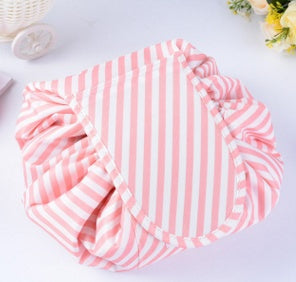 Animal Print Large Capacity Drawstring Cosmetic Storage Bag for Travel Use