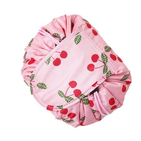 Animal Print Large Capacity Drawstring Cosmetic Storage Bag for Travel Use