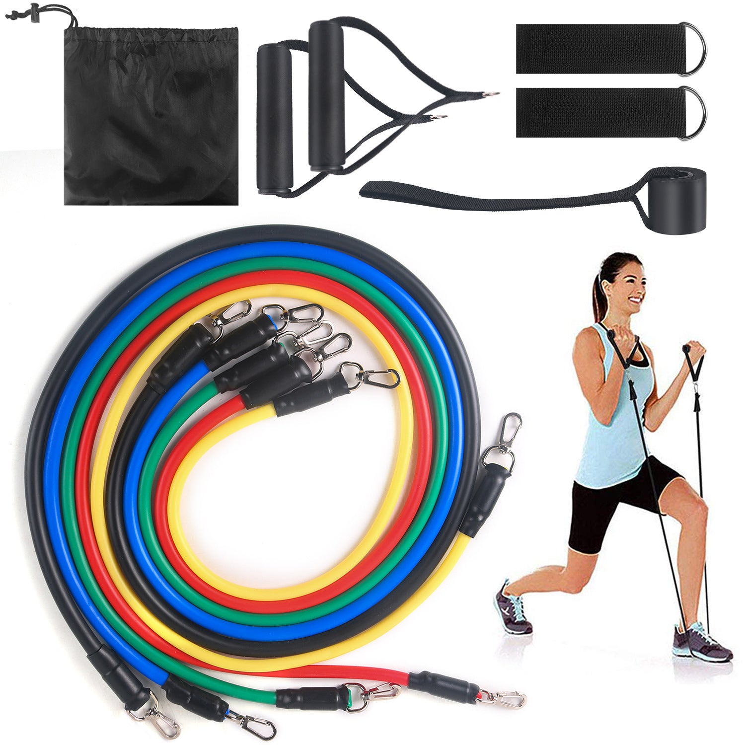 Fitness Rally Elastic Rope Resistance Band for Strength Training & Full Body Workout