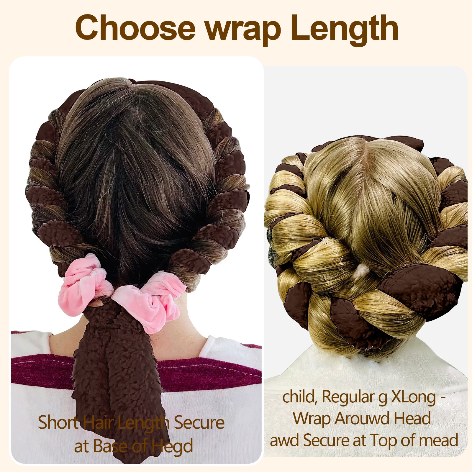 Heatless Satin Hair Curler Damage-Free Overnight Curling Set