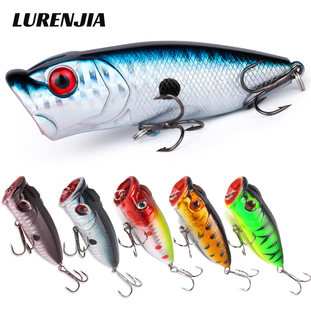 22/58/102pcs Fishing Lure Kit Topwater Floating Bass Set