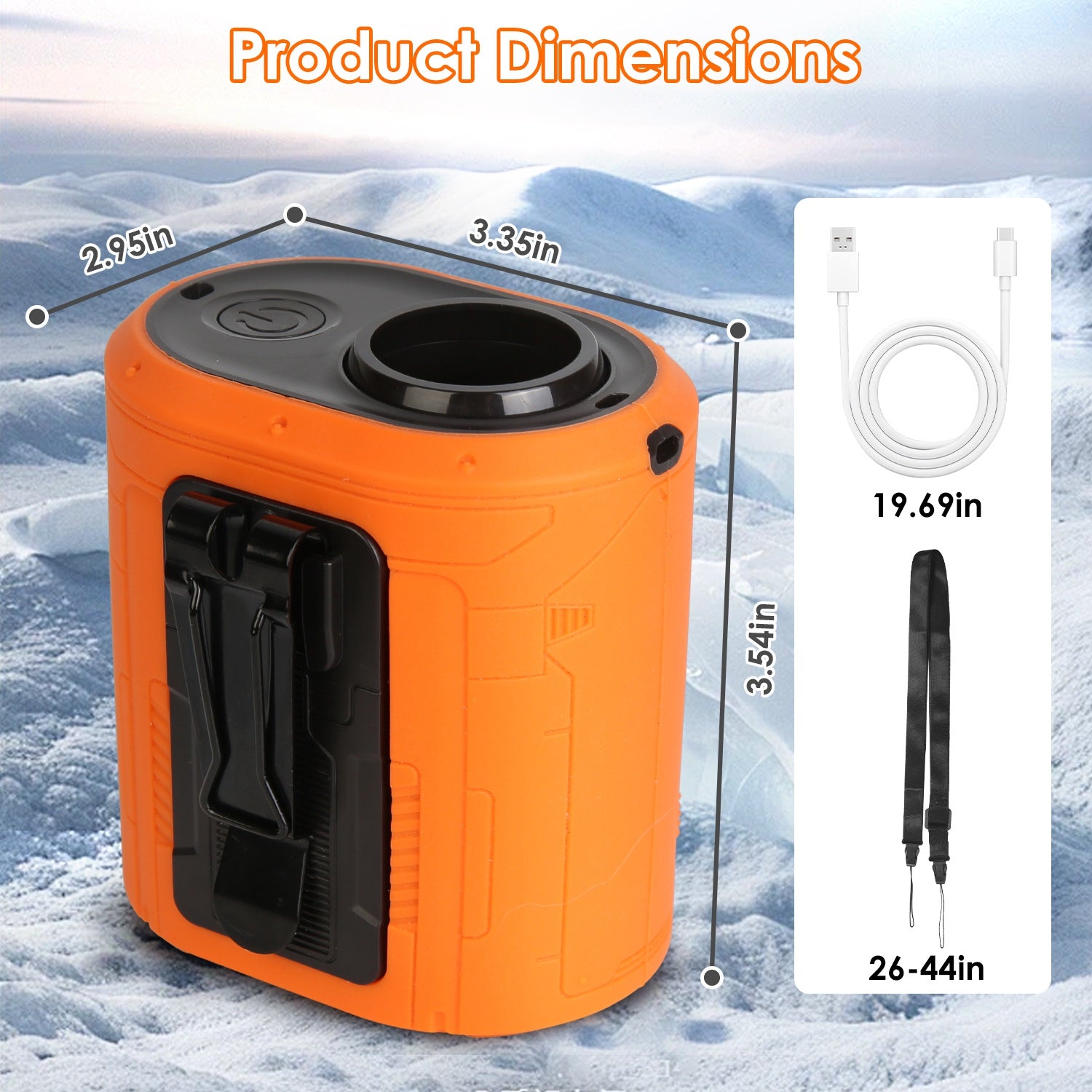 5 in 1 Portable Waist Clip Fan Rechargeable Turbo