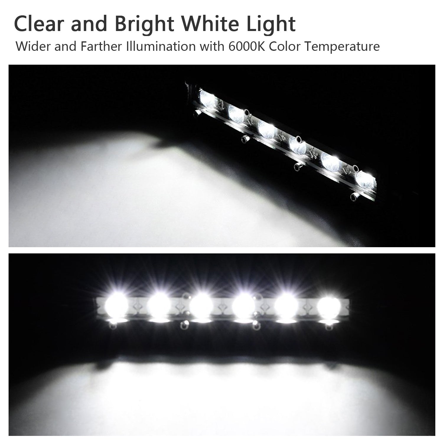 Ultra Slim LED Light Bar Powerful Offroad Spot Beam Work Light