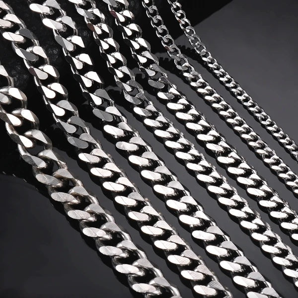 Premium Cuban Link Chain Necklace Gold Silver Unisex Jewelry