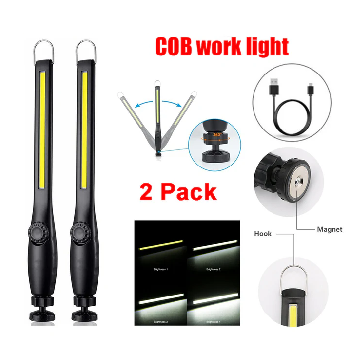 Ultra Bright Magnetic LED Work Light Rechargeable Flexible Torch