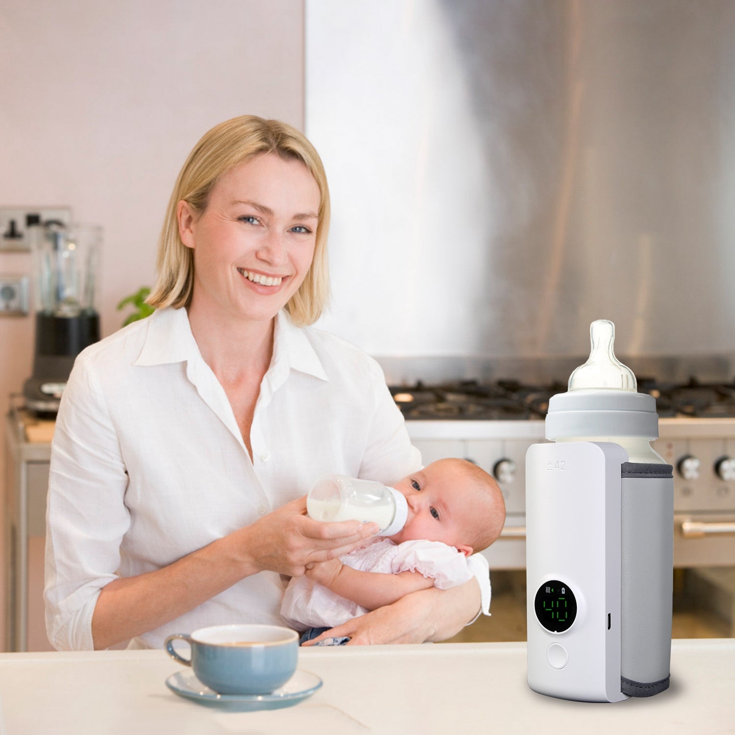Portable Baby Bottle Warmer USB Rechargeable Milk Heater