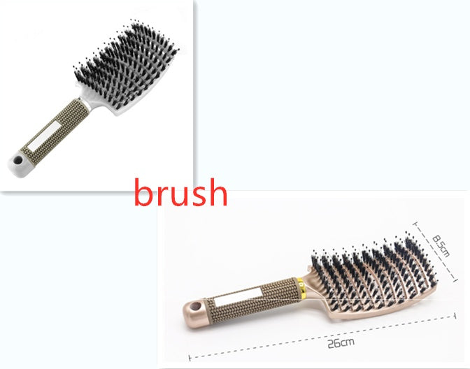 Bristle & Nylon Hair Brush for Detangling and Scalp Massage
