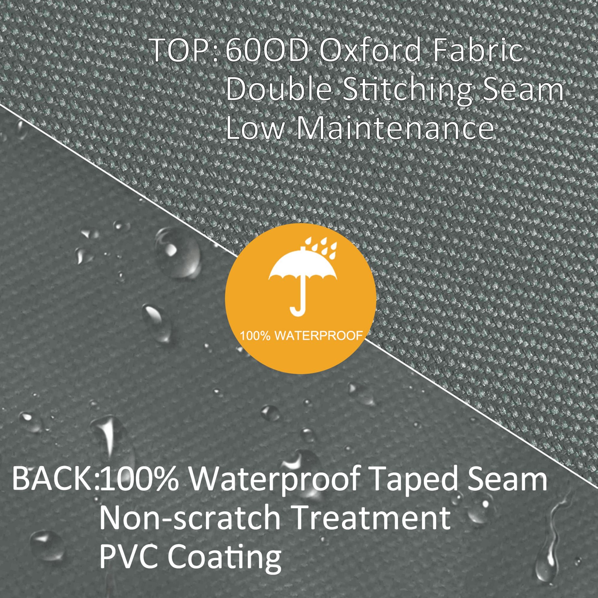 Waterproof Patio Swing Chair Cover Anti-UV Oxford Fabric Protector