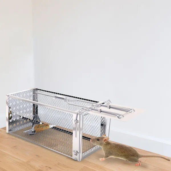 Single Door Humane Rat Trap Cage Safe Reusable Design