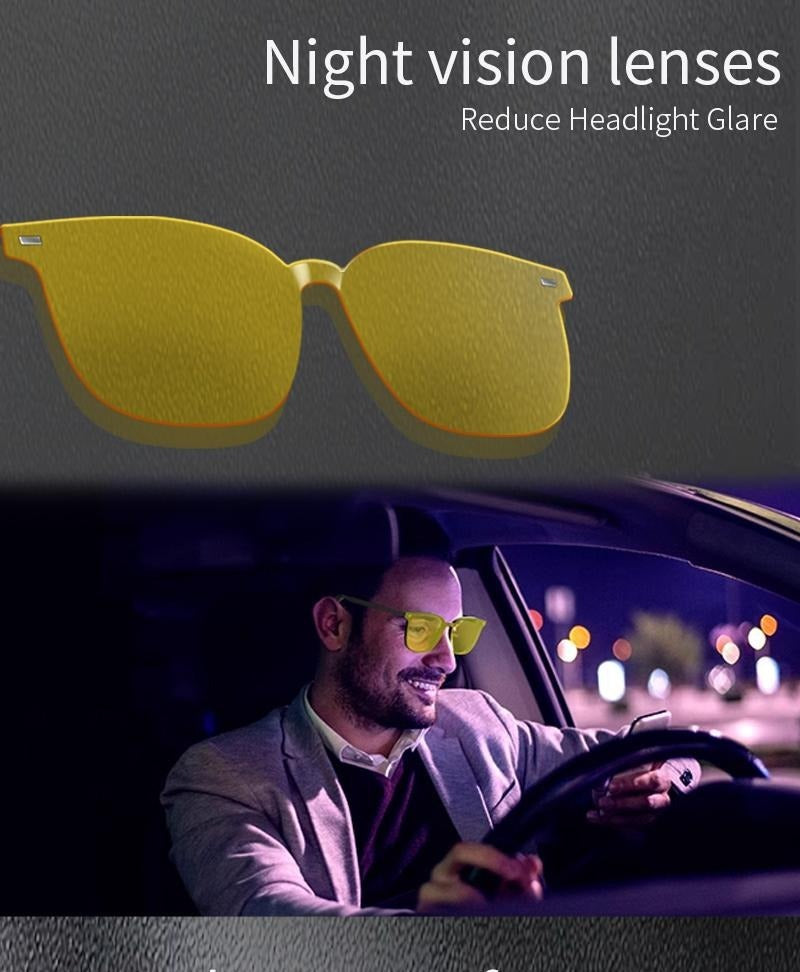 Smart AI Bluetooth Glasses Magnetic Lenses Open Ear Audio Touch Control