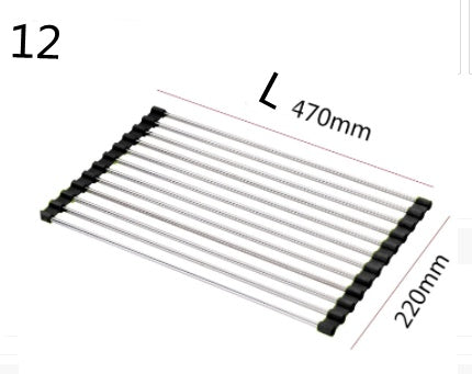 Folding Stainless Steel Kitchen Sink Rack