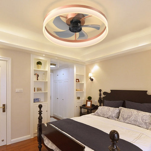 Slim Ceiling Fan with Light Dimmable LED Remote 6 Speed