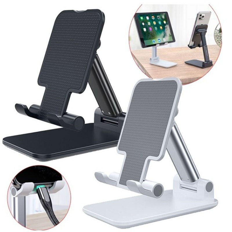Metal Phone Tablet Stand Foldable Adjustable Desktop Holder